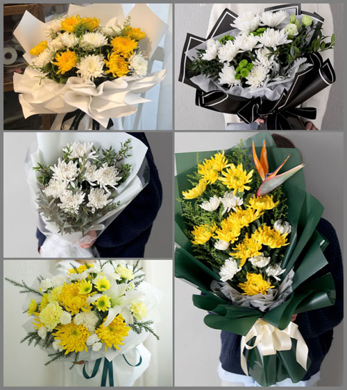 广东汕头市龙湖区龙祥街道洋滨社区白事花束代送